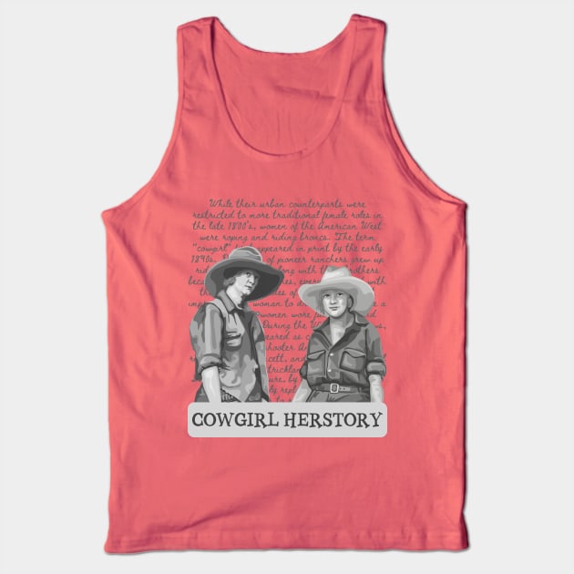 Cowgirl Herstory Tank Top by Slightly Unhinged